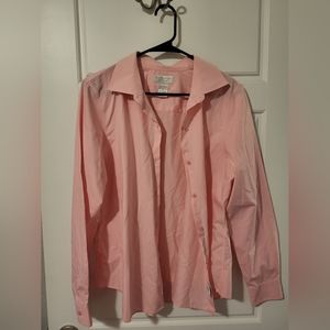 long sleeve pink blouse